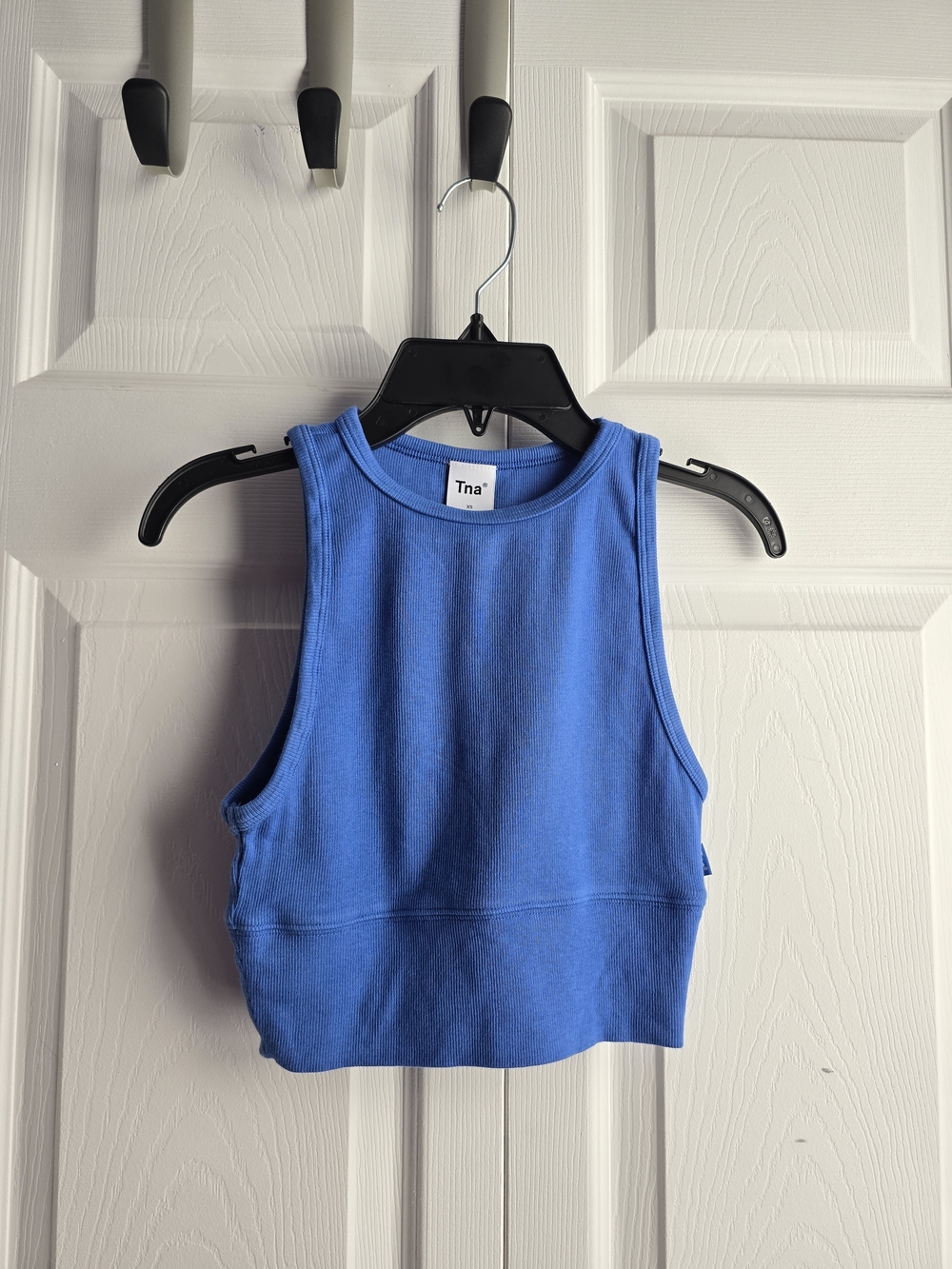Aritzia Tna Women's Blue Ribbed Crop Tank Size XS
